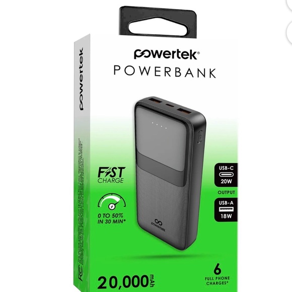 powertek Other - Black Power Bank 20000mAh